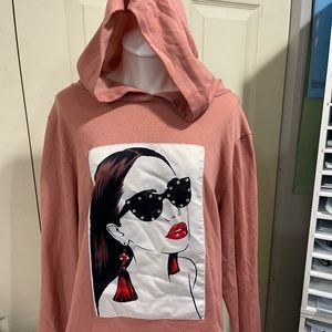 Junior Stylish long sleeve shirt with hoodie